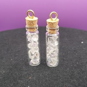 Vials of Herkimer diamonds 💎